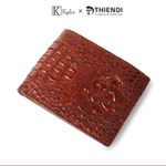T D THIEN DI - Bóp Ví Tiền Nam Da Cá Sấu Thật Gấp 2 Nhiều Ngăn Có Khóa Kéo Cao Cấp Hàng Hiệu - FULLBOX — ảnh 7