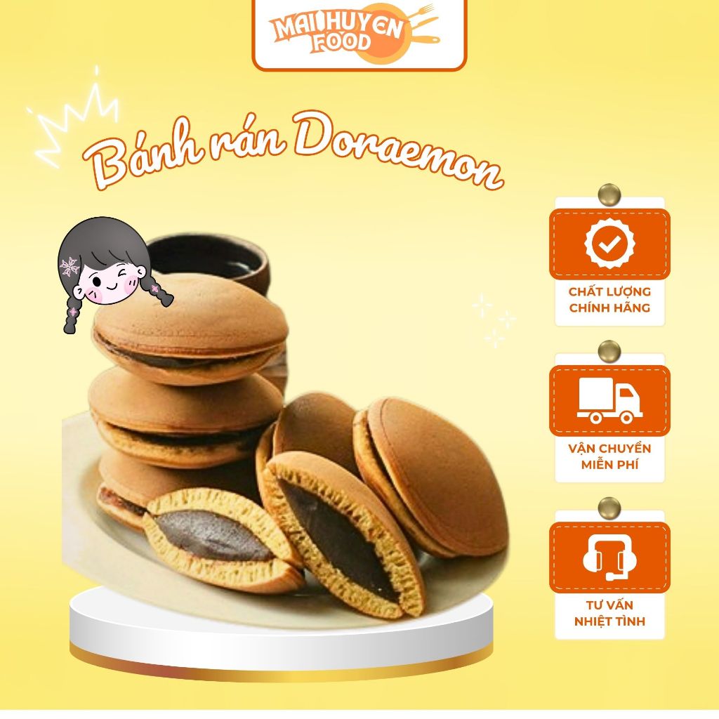 Bánh Rán Doremon Weisiqi 2 Vị Nhân Khoai Môn, Đậu Đỏ ,Bánh Truyền Thống ...