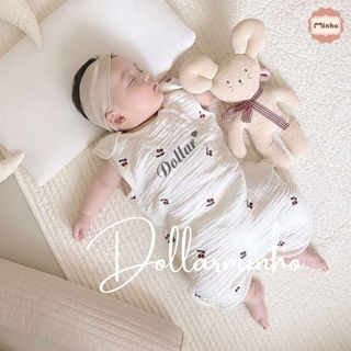 (Thêu Tên) Hot hit Túi ngủ hình gấu cho bé được thêu tên theo yêu cầu chất liệu vải xô