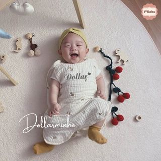 (Thêu Tên) Hot hit Túi ngủ hình gấu cho bé được thêu tên theo yêu cầu chất liệu vải xô