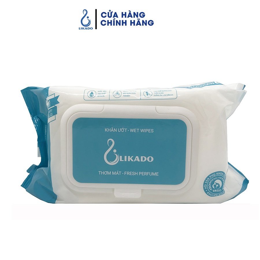Ảnh Khăn ướt cho bé LIKADO 100 tờ/túi 1