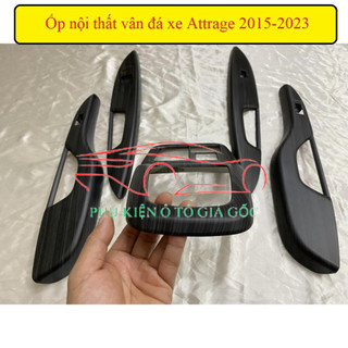 Ốp nội thất xe Attrage 2015-2023 vân đá cao cấp