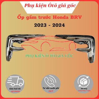 Ốp viền đèn gầm trước Honda BRV, BR-V 2023, 2024 mạ crom cao cấp, sáng bóng