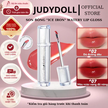 JUDYDOLL Son bóng "Ice-iron" Watery Lip Gloss Lâu trôi Không dính cốc Dưỡng ẩm 2,4g