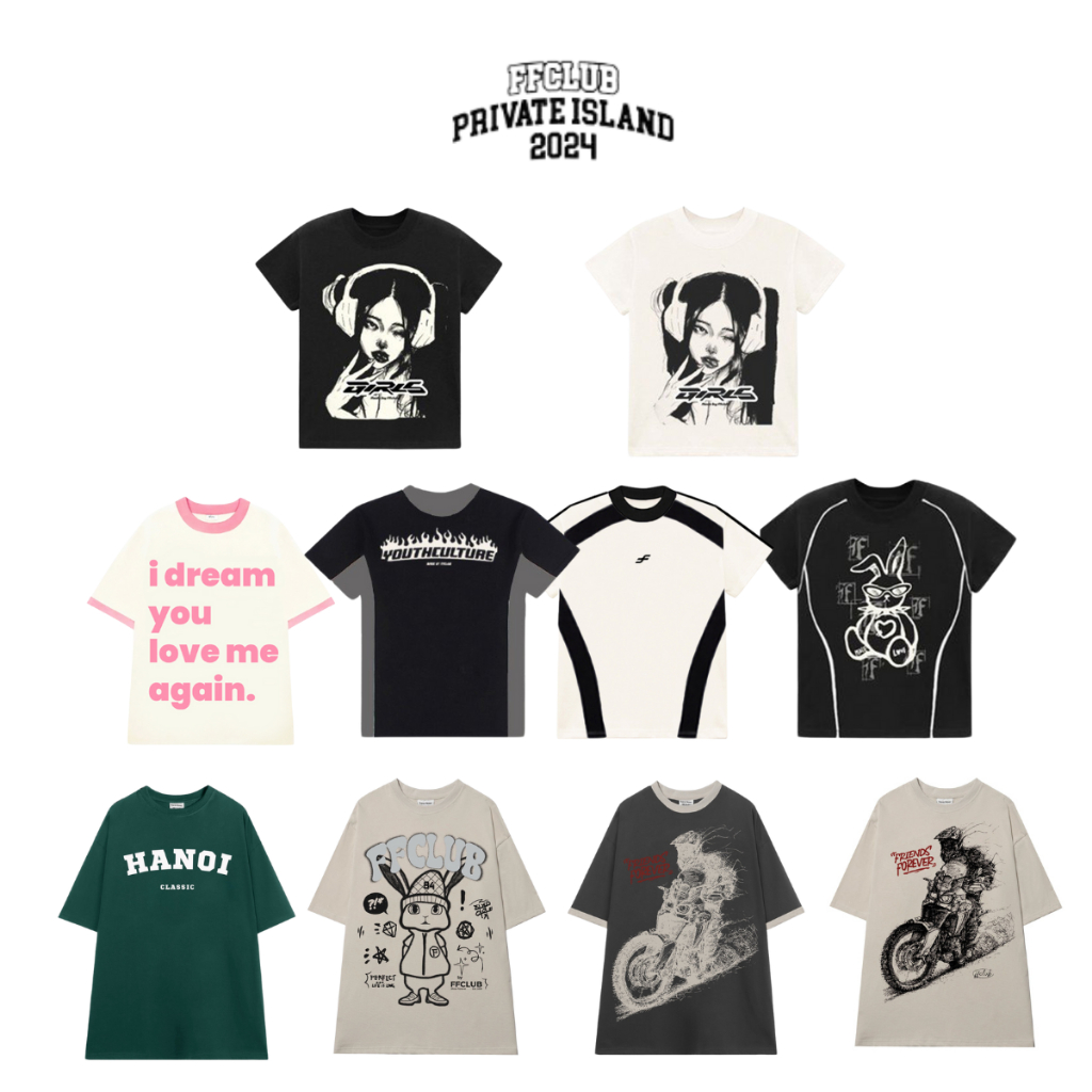 [Thanh Lí Xả Kho] ÁO THUN OVERSIZE UNISEX NAM NỮ FFCLUB MIX