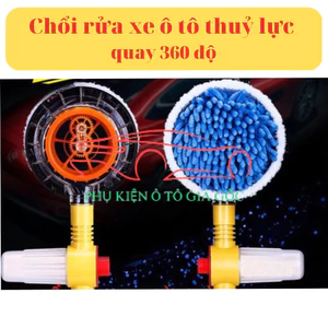 Chổi Rửa Xe Thuỷ Lực Xoay 360 Độ - Tiện Lợi Sử Dụng Tiết Kiệm Công Sức Mỗi Khi Lau Rửa