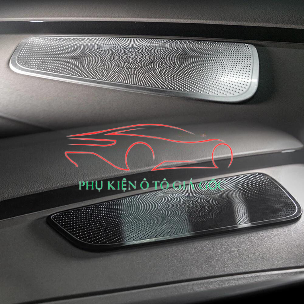 Ốp màng loa xe Kia Carnival 2021, 2022, 2023, 2024, 2024 Titan/Inox bạc mờ cao cấp, trang trí và bảo vệ xe