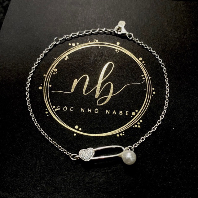 [BẠC CHUẨN] Vòng Tay Mini Safety Pins “Trái Tim Sỏi Đá” - Chất Liệu Bạc ...