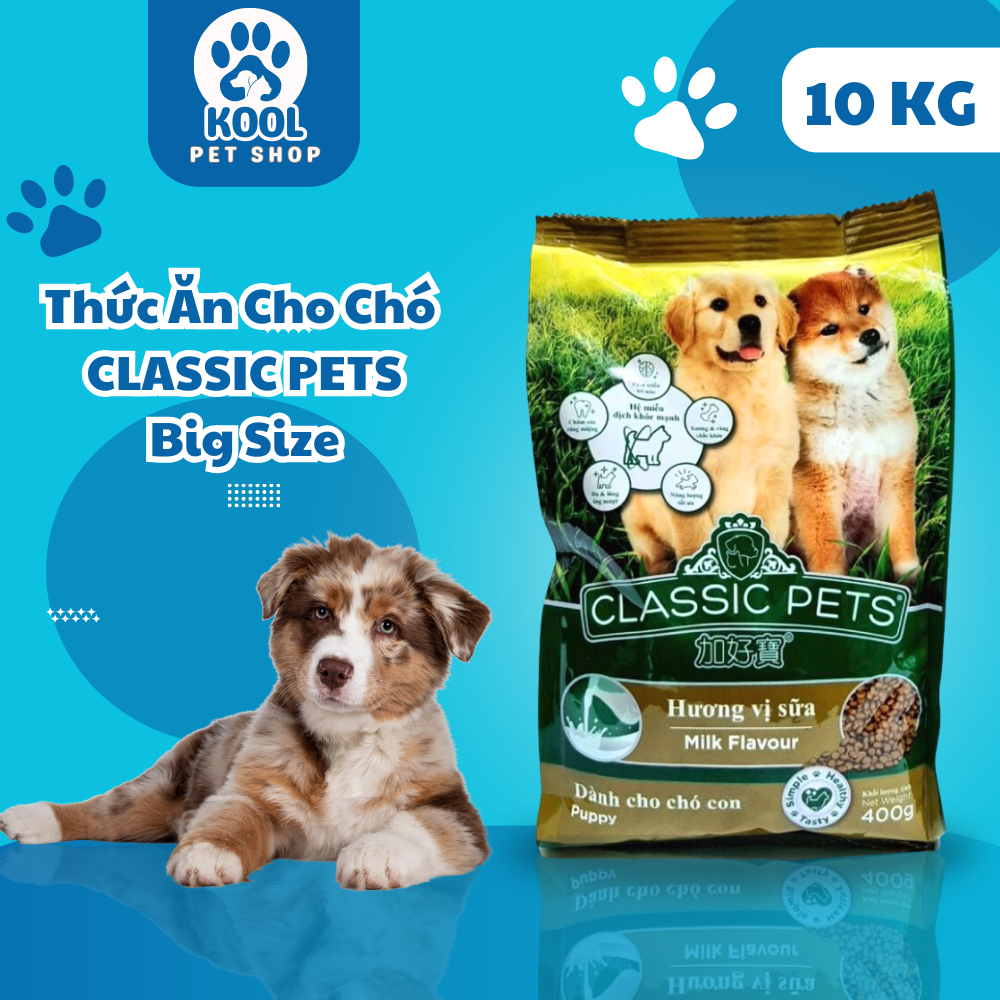 Thức Ăn Dành Cho Chó Con Classic Pet Puppy Bao 10kg, Hạt Cho Chó Con Vị ...