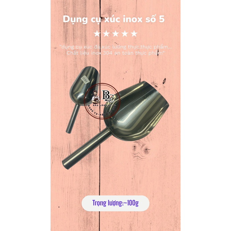 Xúc đá inox,dụng cụ xúc inox 304,vớ inox 304 | Shopee Việt Nam