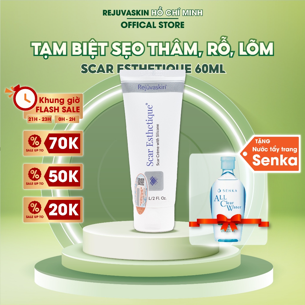 ( HCM) Kem Xóa Sẹo Thâm / Rỗ / Lõm Scar Esthetique Rejuvaskin 60ml ...
