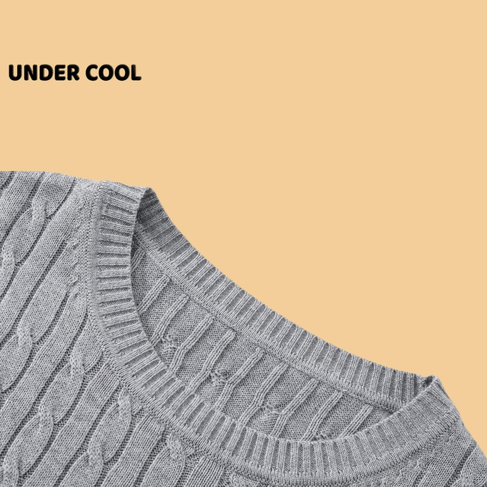 Áo len phối nơ mongtoghi UNDERCOOL Cổ Tròn Đan Thừng Thêu Nơ hot trend Chất liệu Len Mềm 4 màu phong cách ACT40