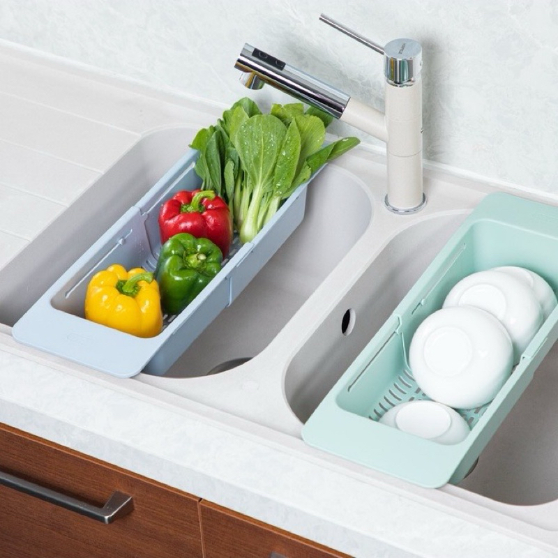 Khay, rổ gác bồn rửa chén bát Việt Nhật (5613) thông minh gấp gọn, điều chỉnh kích thước tiện lợi | BigBuy360 - bigbuy360.vn