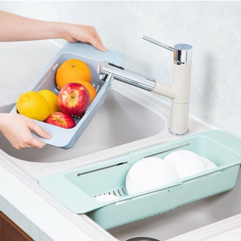 Khay, rổ gác bồn rửa chén bát Việt Nhật (5613) thông minh gấp gọn, điều chỉnh kích thước tiện lợi | BigBuy360 - bigbuy360.vn