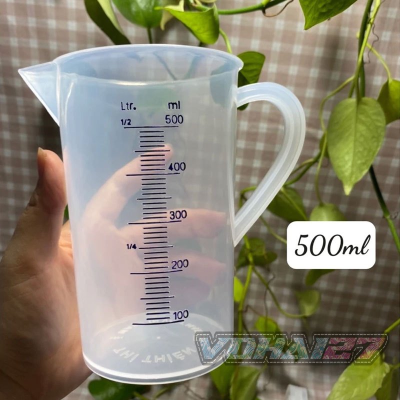 Ca đong nhựa chia vạch, ly đong chia vạch nhựa 50ml/100ml/250ml/500ml/1000ml/2000ml