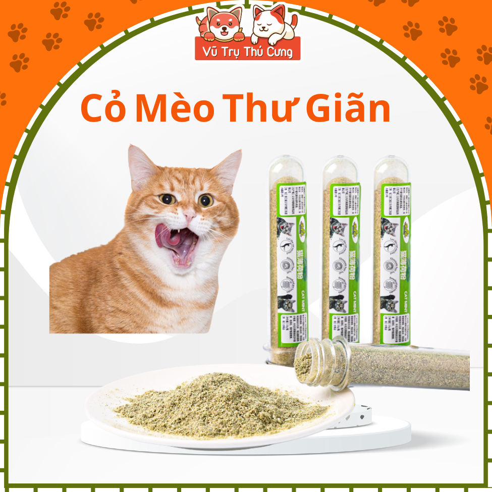 Tuýp Cỏ Mèo 10g, Đồ chơi giải toả căng thẳng cho mèo