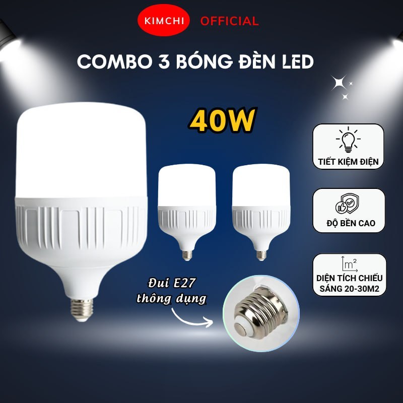 Bóng Đèn Led Kimchi Công Suất 40W Tiết Kiệm Điện | Shopee Việt Nam