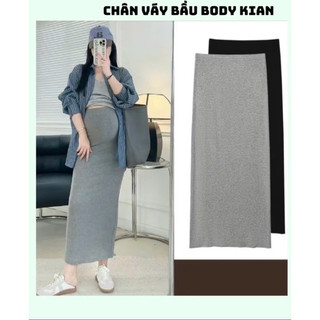 CHÂN VÁY BẦU - CHẤT ZIP BODY - 2 Màu { Freeship }