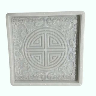 Khuôn đúc gạch lát sân, vườn hoa văn chữ thọ,con dơi nhựa pp kích thước 40x40x3 cm