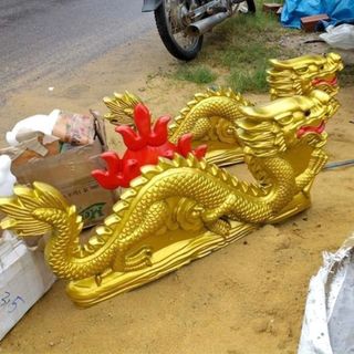 Khuôn Rồng Chầu Mặt Nguyệt Loại 85Cm Cao 35Cm Chất Liệu Nhựa Abs