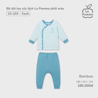 La Pomme Set sơsinh  la pomme phối màu xanh NB-3M