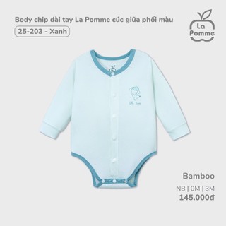 La Pomme Set sơsinh  la pomme phối màu xanh NB-3M