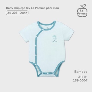 La Pomme Set sơsinh  la pomme phối màu xanh NB-3M