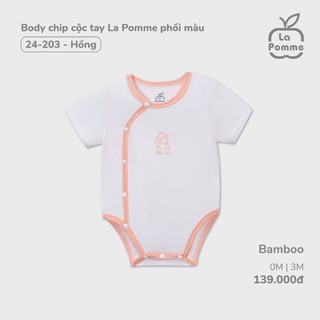 La Pomme set sơ sinh phối màu hồng NB-3M