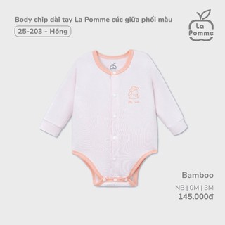 La Pomme set sơ sinh phối màu hồng NB-3M