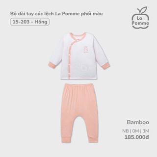 La Pomme set sơ sinh phối màu hồng NB-3M