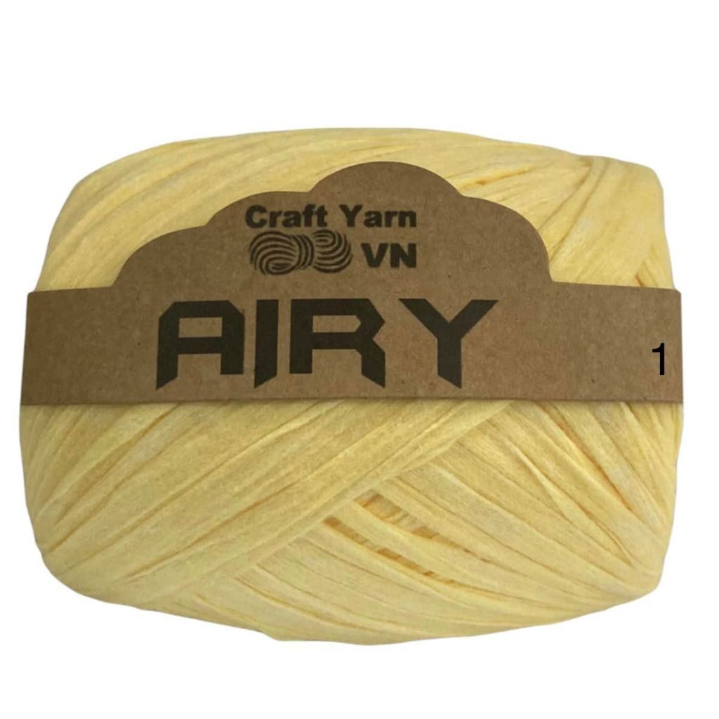 Sợi siêu nhẹ Airy Craft Yarn VN móc túi mũ mùa hè