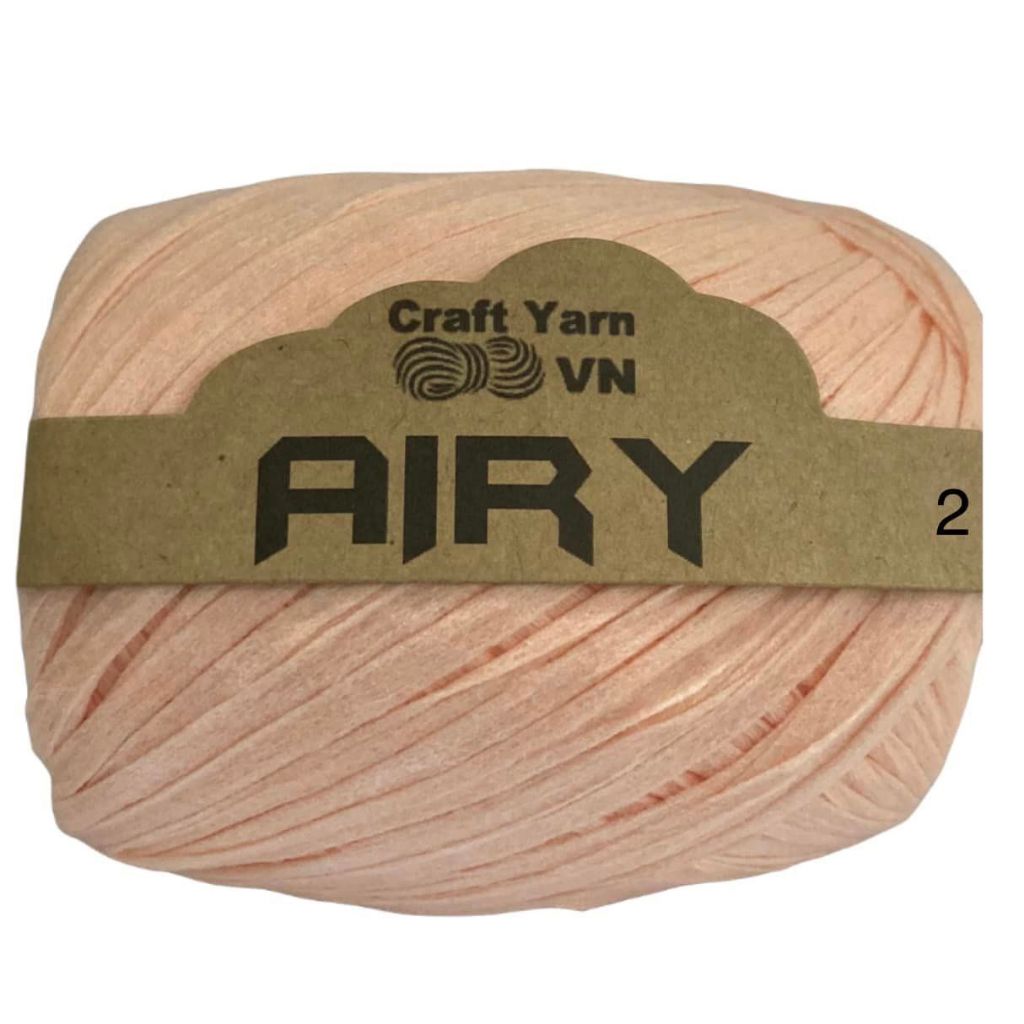 Sợi siêu nhẹ Airy Craft Yarn VN móc túi mũ mùa hè
