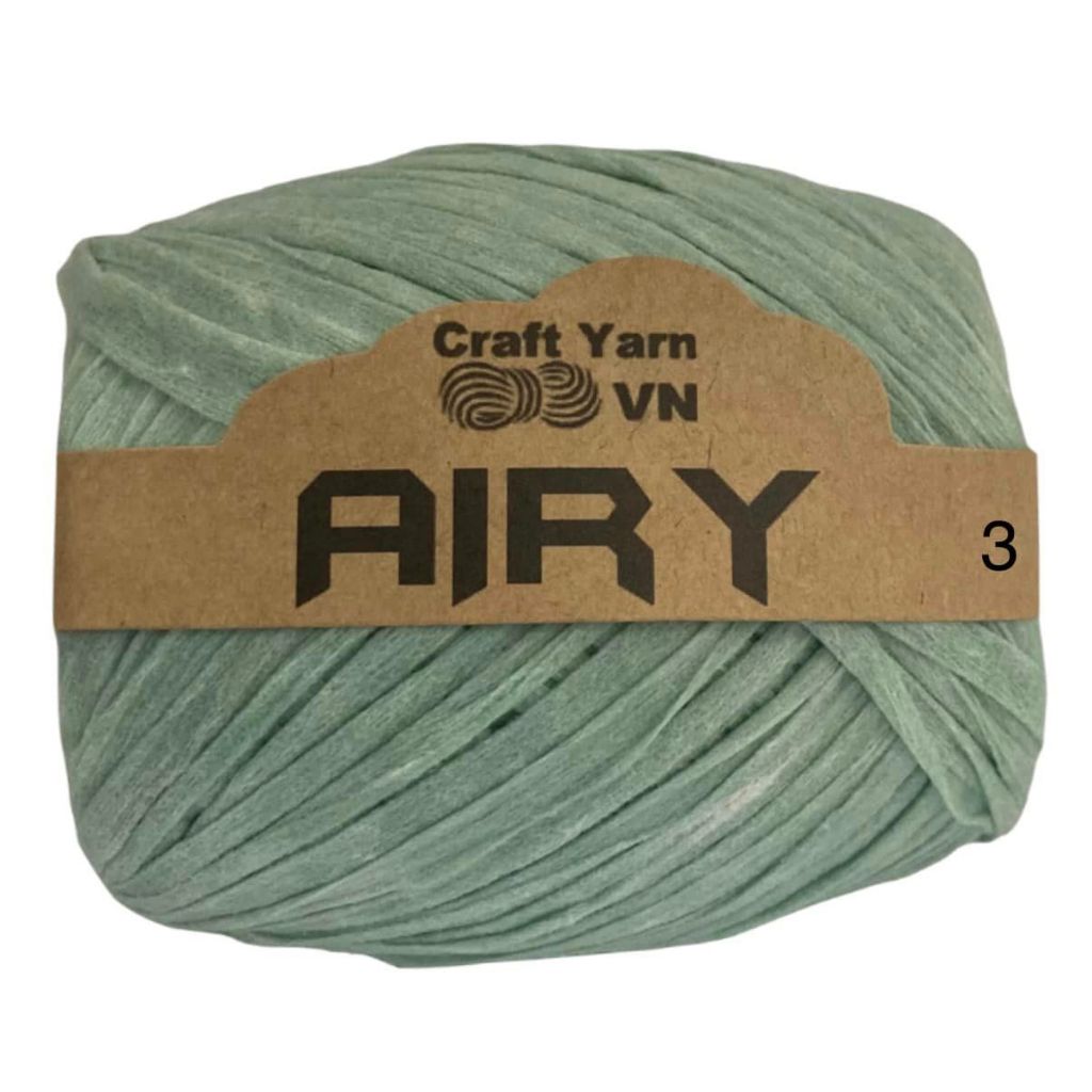 Sợi siêu nhẹ Airy Craft Yarn VN móc túi mũ mùa hè
