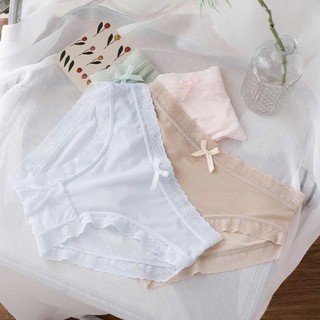 Quần Lót Nữ Đúc Su Lạnh Phối Viền Ren Sexy Chống Lộ mã 9119