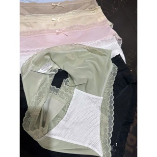 Quần Lót Nữ Đúc Su Lạnh Phối Viền Ren Sexy Chống Lộ mã 9119