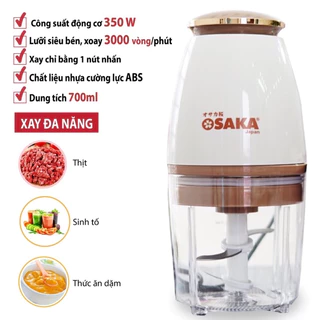 Máy Xay Đa Năng Osaka Nhật Bản - Máy Xay Sinh Tố, Máy xay Thịt Cao Cấp-Lưỡi Dao Lớn Không Gỉ