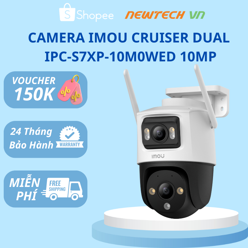 Camera IMOU Wifi Ngoài Trời Ống Kính KépS7XP(Cruiser Dual2)6MP/10MP ...