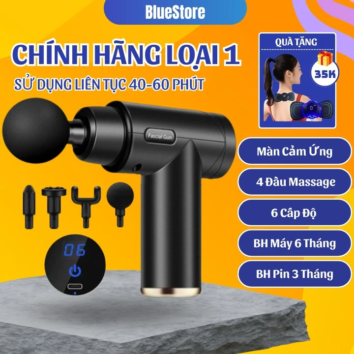 Máy massage cổ vai gáy, Máy massage cầm tay mini matxa đấm lưng cổ vai gáy lưng bảo hành 24 tháng