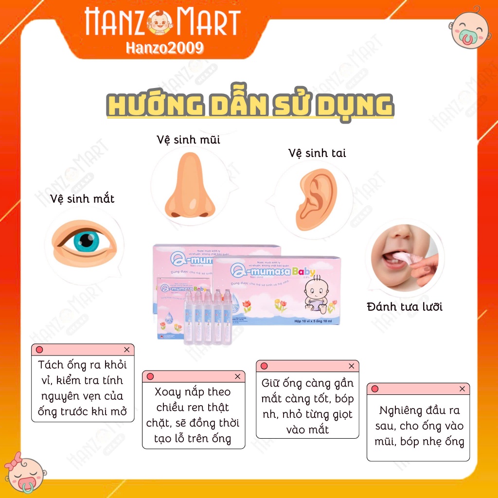 Nước muối sinh lý vô khuẩn cho bé Q - Mumasa Baby