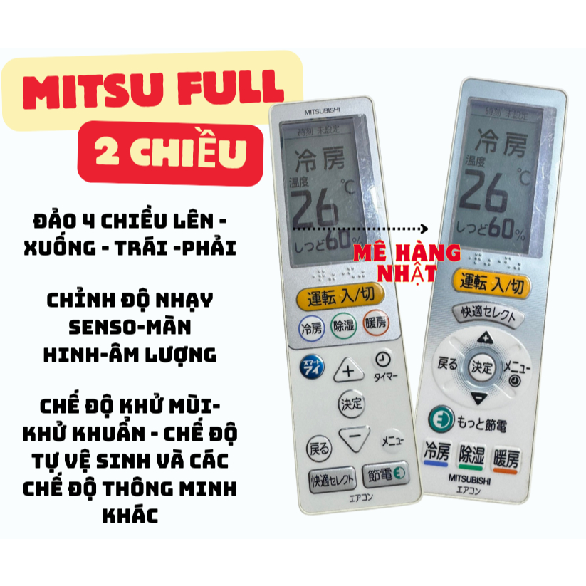 ĐIỂU KHIỂN Mit-Su FULL CHỨC NĂNG MÀN HÌNH LED 3.5IN Điều Khiển