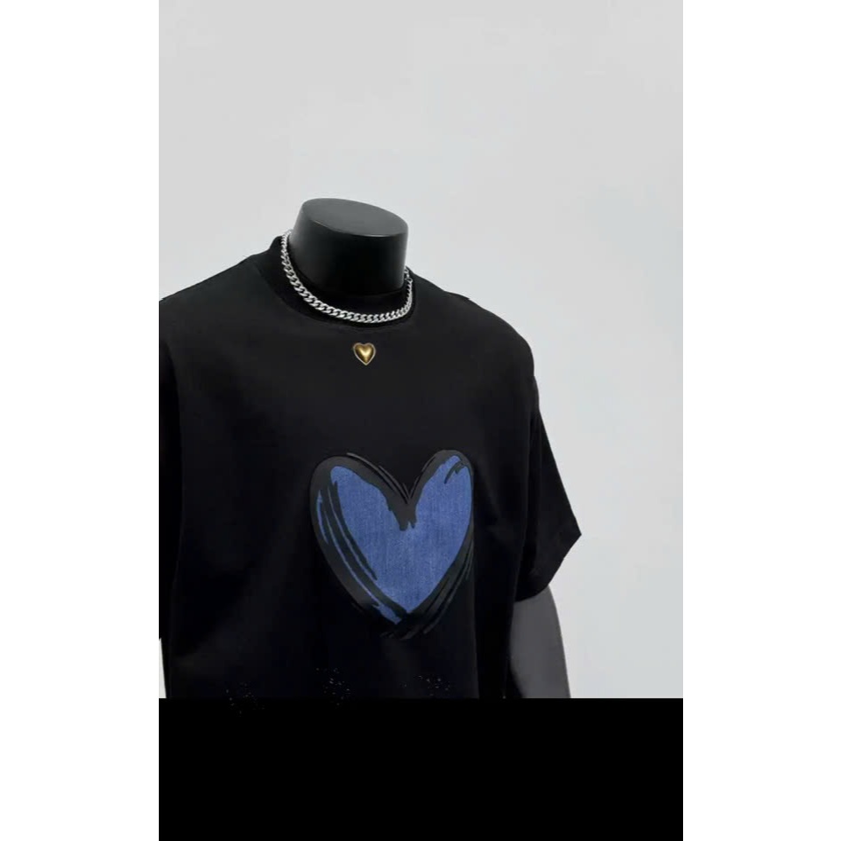 Áo thun Stee Cổ tròn BLUE  & PURPLE HEART Localbrand ICVCVNI Unisex