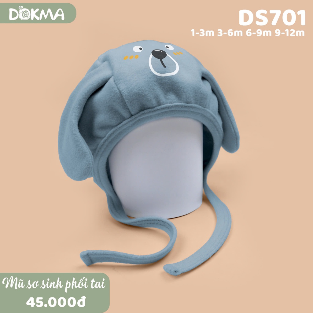 Mũ Sơ Sinh Phối Tai Dokma Xinh Xắn Cho Bé DS701 DS413