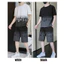 Đồ Bộ Thể Thao Thun Lạnh Mát Mẻ Nam, Nữ, Sport, Mùa Hè Ngắn Tay Mặc Nhà, Họa Tiết Loang Chữ Đủ Size Unisex