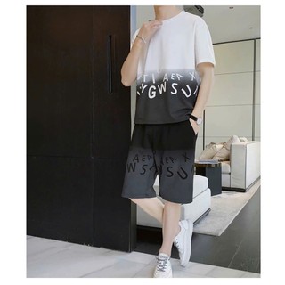[HỎA TỐC] Đồ Bộ Thể Thao Thun Lạnh Mát Mẻ Nam, Nữ, Sport, Mùa Hè Ngắn Tay Mặc Nhà, Họa Tiết Loang Chữ Đủ Size Unisex