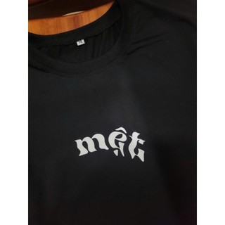 Áo Thun In Chữ MỆT, Áo Phông Unisex Nam Nữ In Hình Thời Trang Chất Thun Mềm Mịn Mỏng Nhẹ Thoáng Mát Không Xù Lông