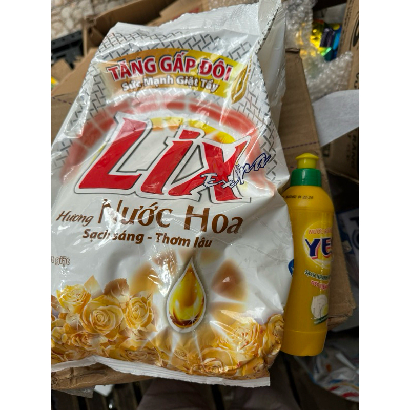 (Bột 2.4kg) Bột giặt lix 2,4kg hương hoa tăng gấp đôi sức mạnh lưu hương - LIXBG