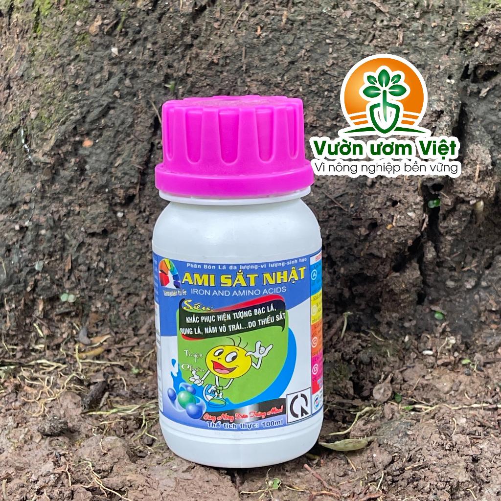 Phân bón Ami Sắt - cung cấp Sắt cho cây, ngừa vàng lá, đỗ ngã, thối rễ, tăng cường sinh khối
