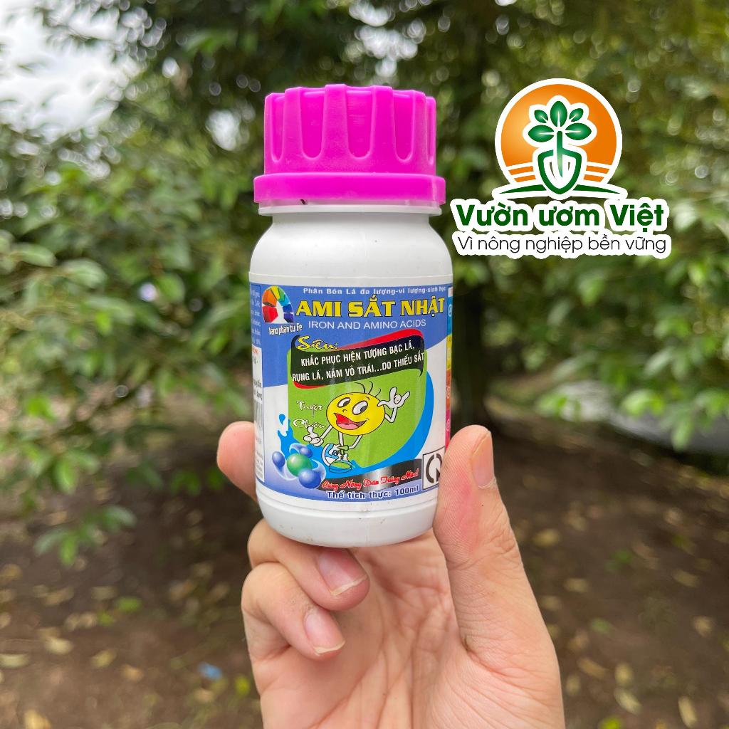 Phân bón Ami Sắt - cung cấp Sắt cho cây, ngừa vàng lá, đỗ ngã, thối rễ, tăng cường sinh khối