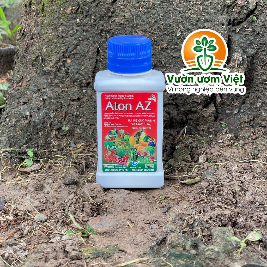 Phân bón Aton AZ - dưỡng bông to, kích rễ mạnh, điều hòa sinh trưởng cây trồng - 100ml