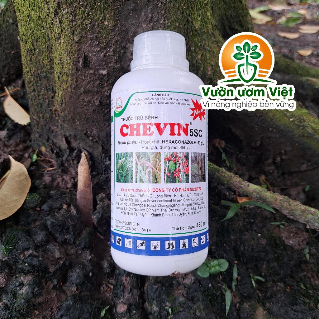 Thuốc trừ bệnh Chevin 5SC - chuyên trị bệnh phổ rộng trên lá - nguyên liệu cao cấp nhất - 450ml